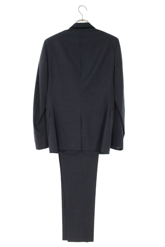 DIOR Single-Breasted Tailored Suit Set Navy Wool Size 44R