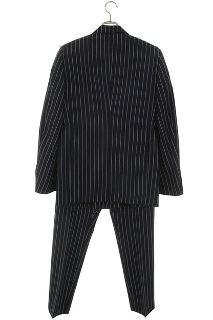 CELINE Tennis Stripe Wool Suit Set Navy Size 44