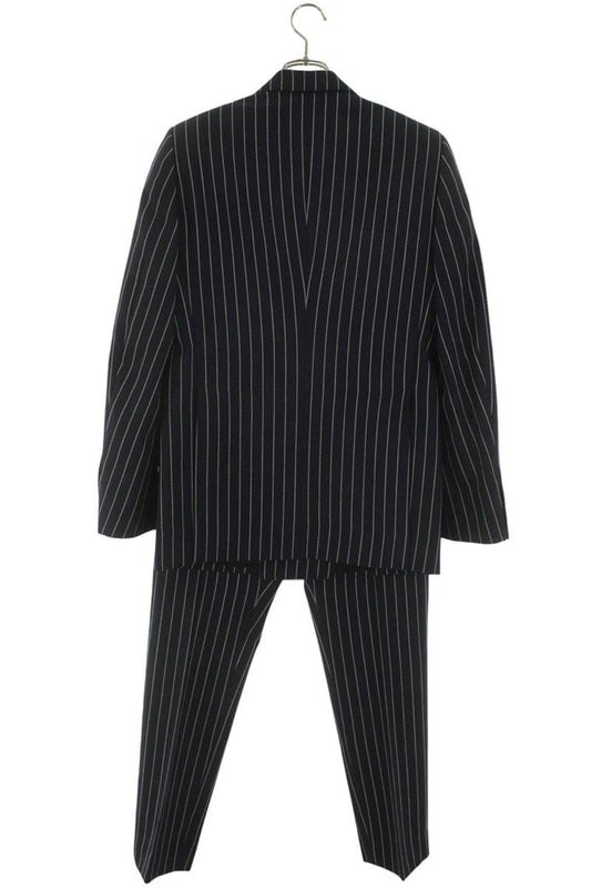 CELINE Tennis Stripe Wool Suit Set Navy Size 44