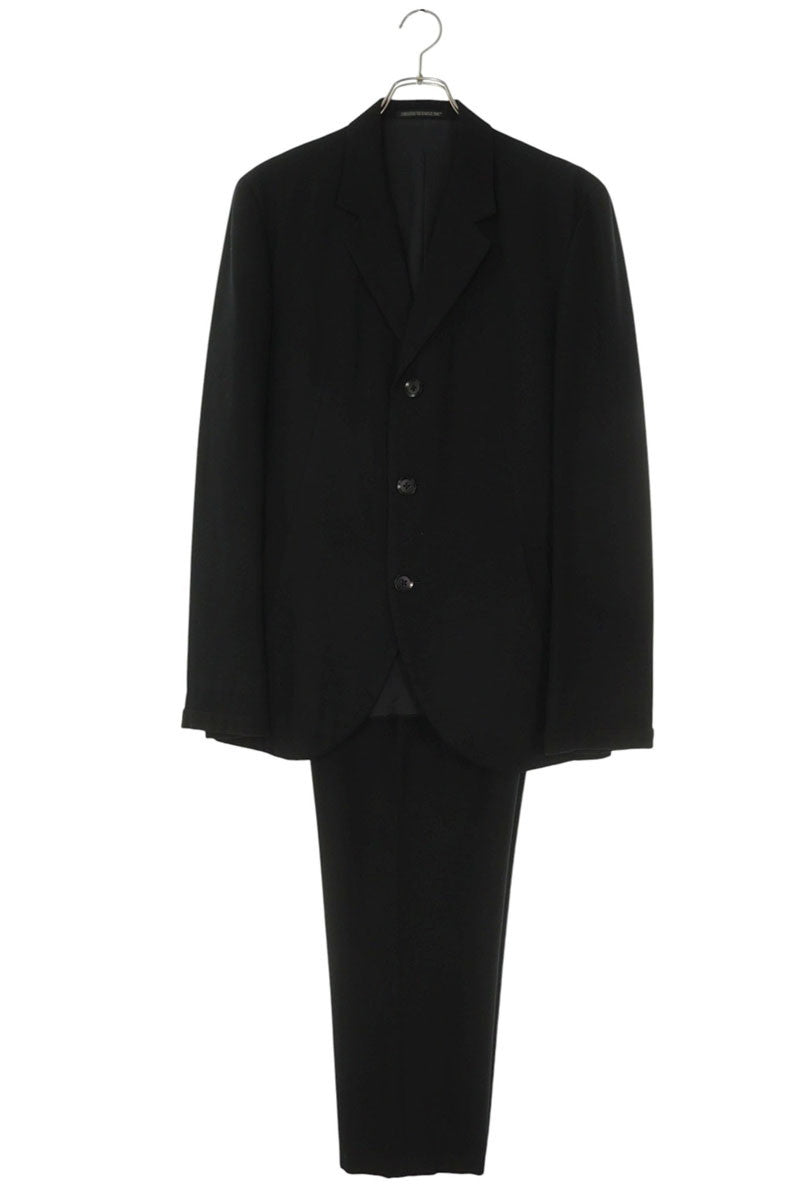 Yohji Yamamoto Rayon Wool Blend Set Up Black Size 34