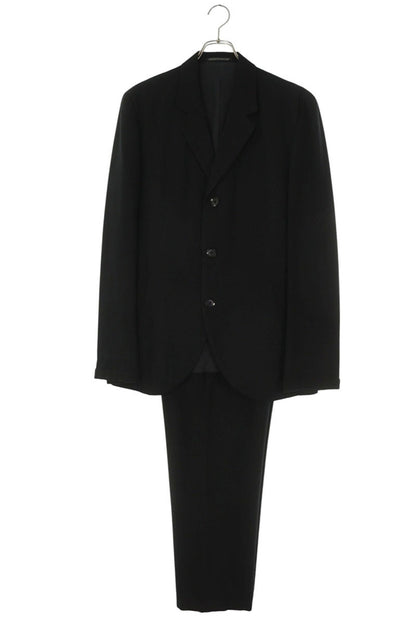 Yohji Yamamoto Rayon Wool Blend Set Up Black Size 34