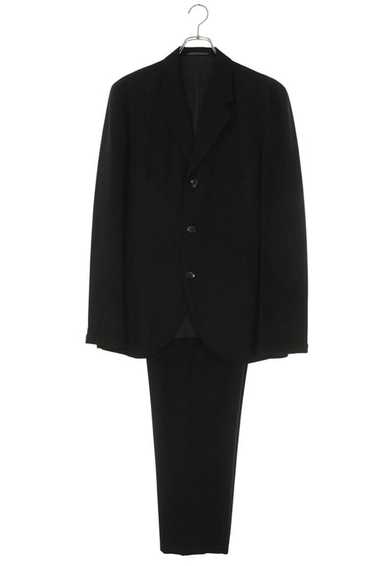 Yohji Yamamoto Rayon Wool Blend Set Up Black Size 34
