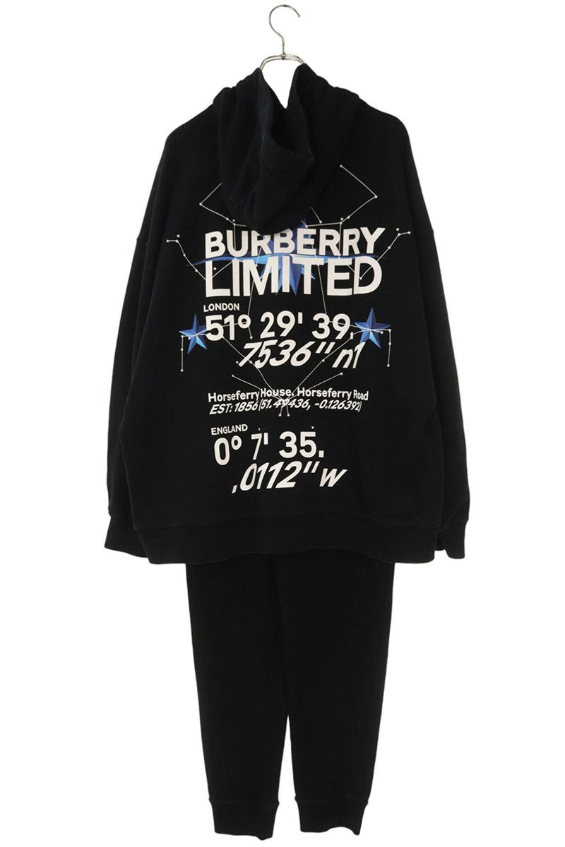 Burberry Limited Print Cotton Sweat Set Black Size M