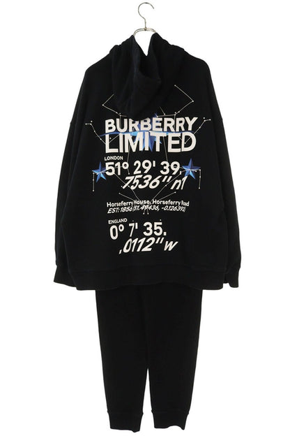 Burberry Limited Print Cotton Sweat Set Black Size M