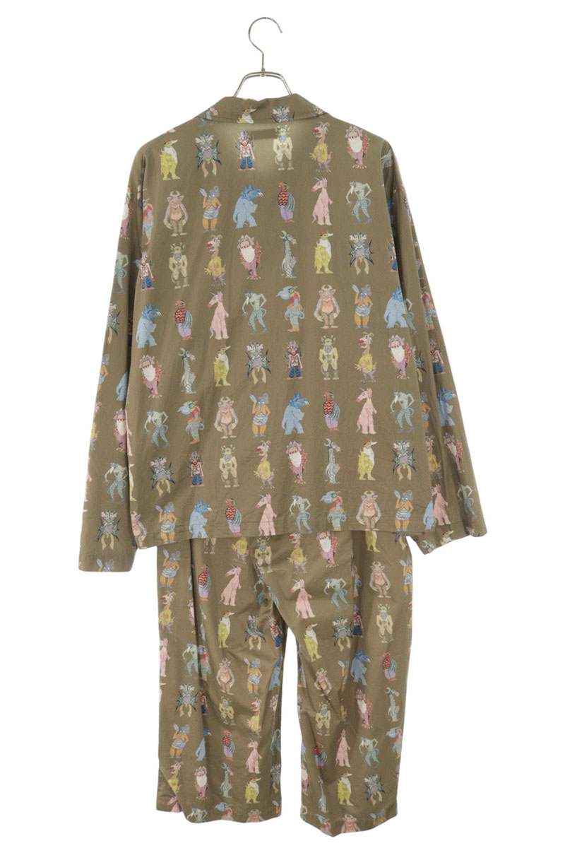 UNDERCOVER 25AW Monster All-Over Print Set-Up Green Size 3