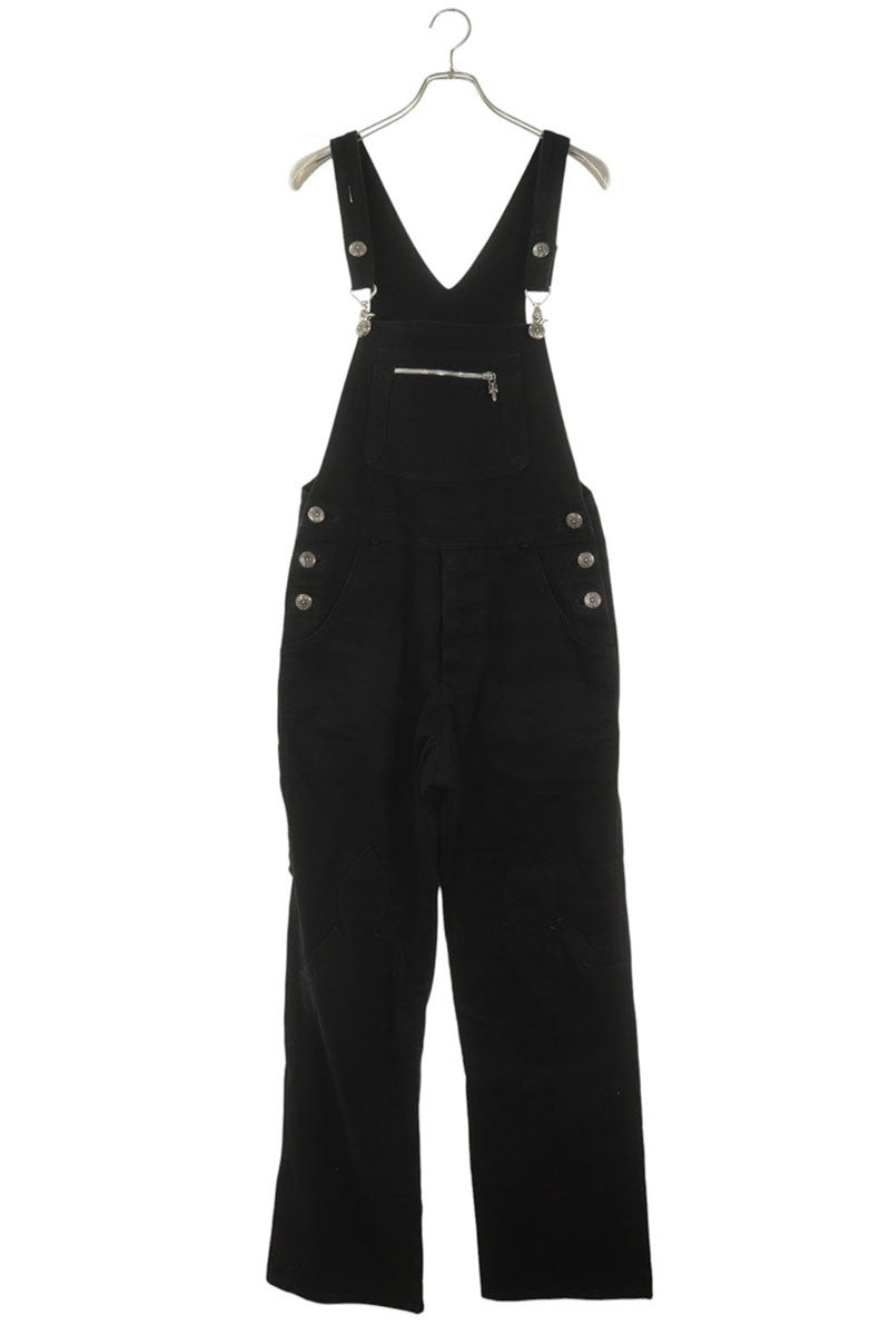 Chrome Hearts Horseshoe Button Overalls Black Size 32