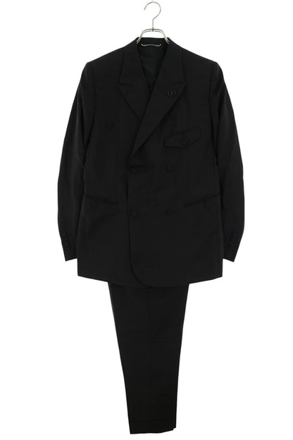 DIOR Wool Mohair CD Icon Strap Suit Black Size 46C