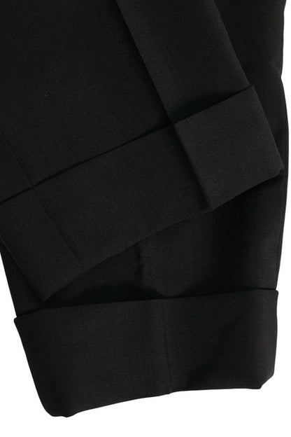 DIOR Wool Mohair CD Icon Strap Suit Black Size 46C