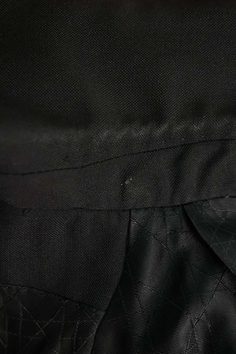 DIOR Wool Mohair CD Icon Strap Suit Black Size 46C