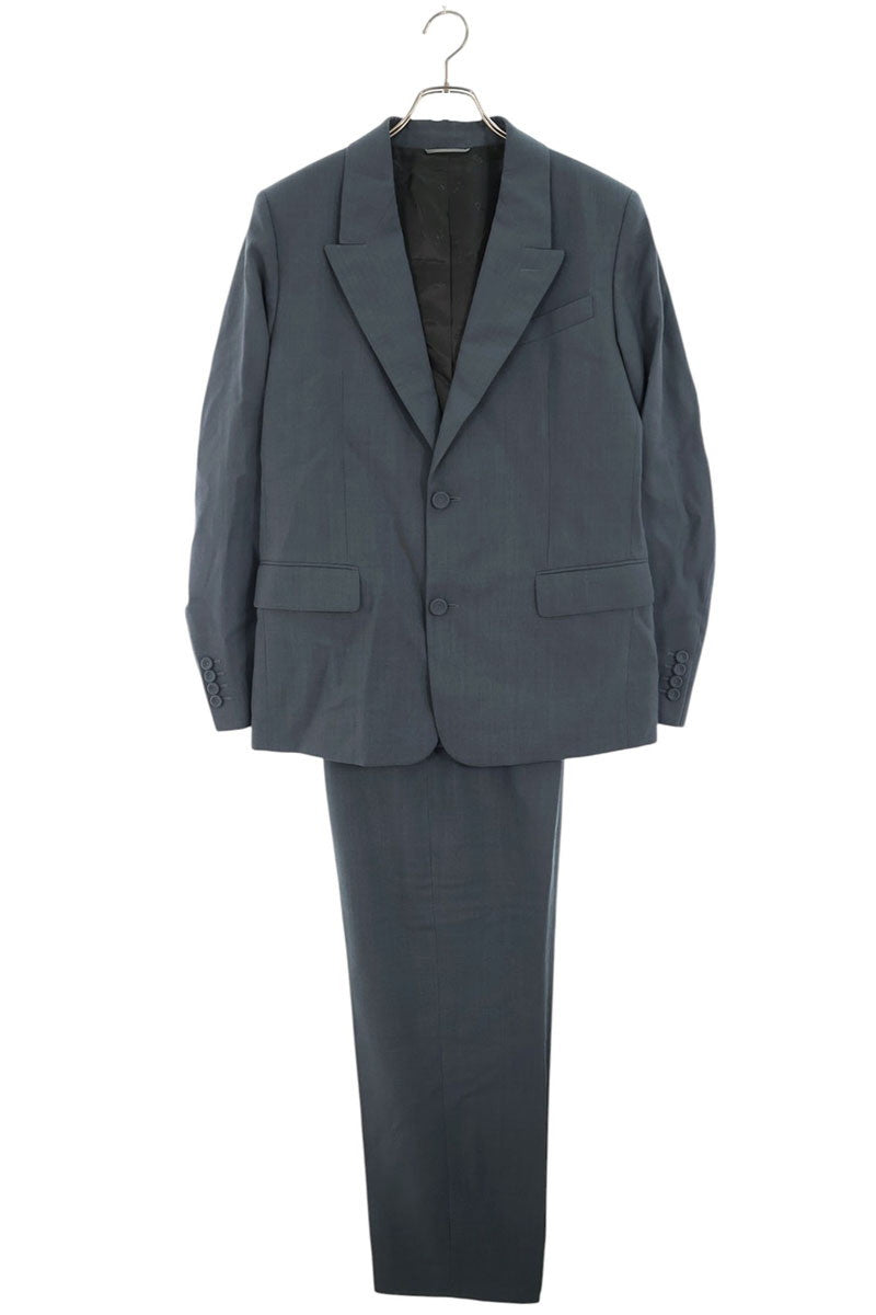 DIOR Wool Single-Breasted Suit Gray Size 46