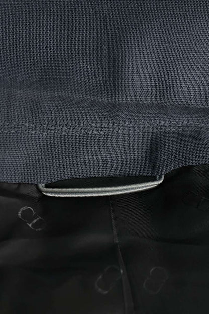 DIOR Wool Single-Breasted Suit Gray Size 46