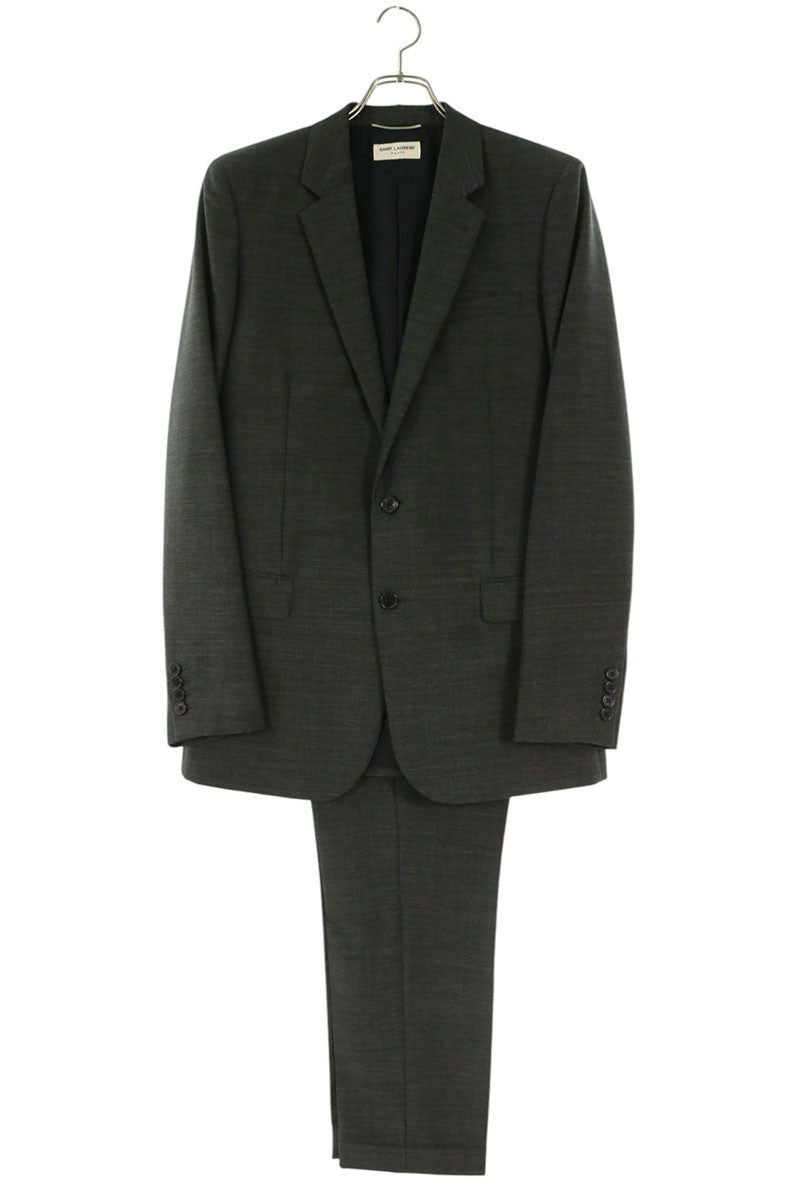 SAINT LAURENT PARIS Wool Tailored Suit Gray Size 50