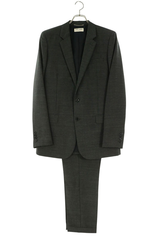 SAINT LAURENT PARIS Wool Tailored Suit Gray Size 50