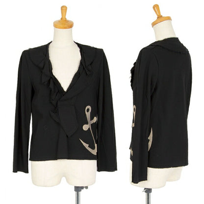 tricot COMME des GARCONS Anchor Print Blouse Black Size S