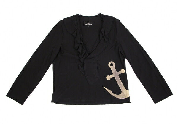 tricot COMME des GARCONS Anchor Print Blouse Black Size S