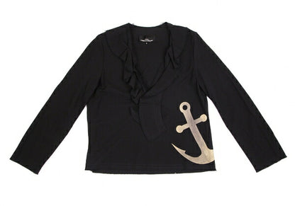 tricot COMME des GARCONS Anchor Print Blouse Black Size S