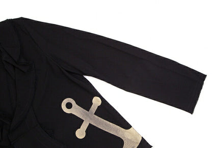 tricot COMME des GARCONS Anchor Print Blouse Black Size S