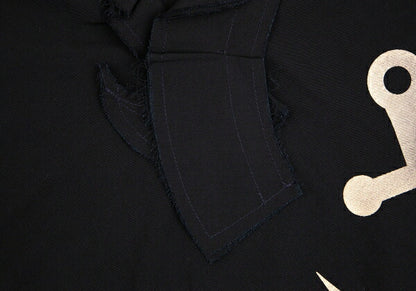 tricot COMME des GARCONS Anchor Print Blouse Black Size S