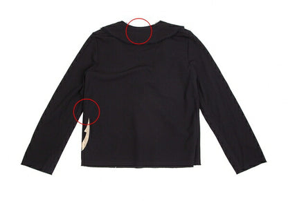 tricot COMME des GARCONS Anchor Print Blouse Black Size S