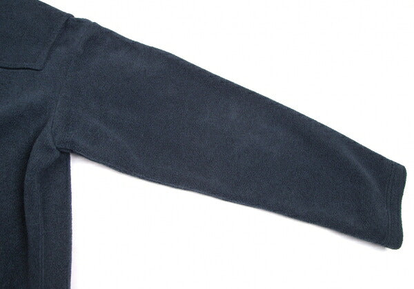 Plantation Poly Rayon Fleece Long Duffle Coat Blue Size M