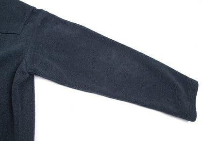 Plantation Poly Rayon Fleece Long Duffle Coat Blue Size M