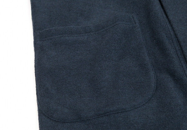 Plantation Poly Rayon Fleece Long Duffle Coat Blue Size M