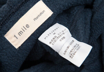 Plantation Poly Rayon Fleece Long Duffle Coat Blue Size M