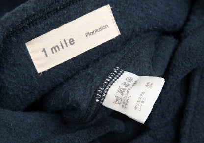 Plantation Poly Rayon Fleece Long Duffle Coat Blue Size M