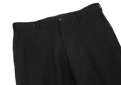 Papas Black Camel Wool Tapered Pants Size 50L