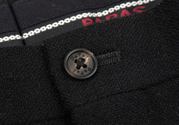 Papas Black Camel Wool Tapered Pants Size 50L