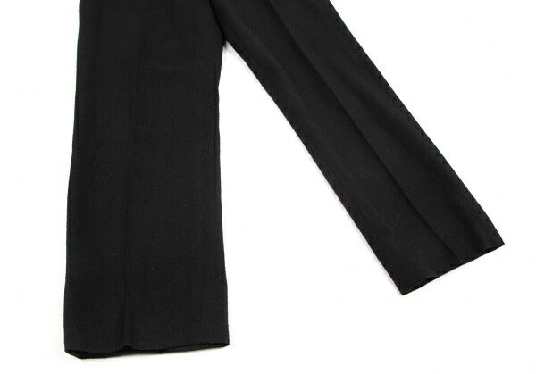 Papas Black Camel Wool Tapered Pants Size 50L