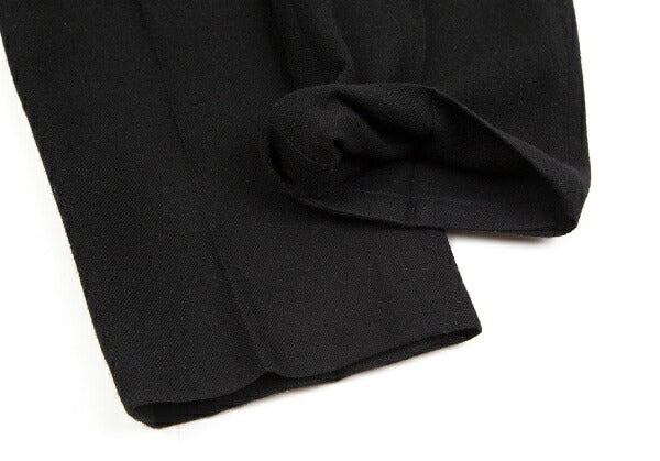 Papas Black Camel Wool Tapered Pants Size 50L