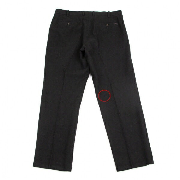 Papas Black Camel Wool Tapered Pants Size 50L