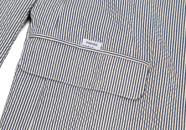 Papas SUBALPINO White Navy 3-Button Jacket Size 46S