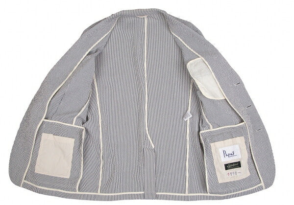 Papas SUBALPINO White Navy 3-Button Jacket Size 46S