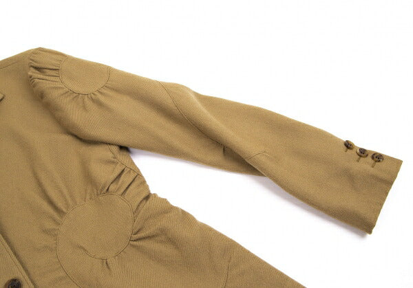 ISSEY MIYAKE Wool Spiral Design Jacket Khaki Size 2