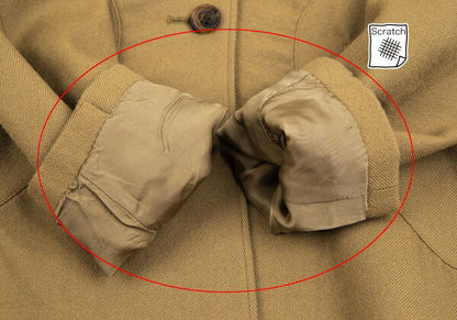 ISSEY MIYAKE Wool Spiral Design Jacket Khaki Size 2