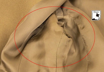 ISSEY MIYAKE Wool Spiral Design Jacket Khaki Size 2