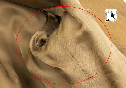 ISSEY MIYAKE Wool Spiral Design Jacket Khaki Size 2