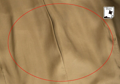 ISSEY MIYAKE Wool Spiral Design Jacket Khaki Size 2