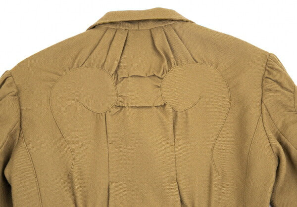 ISSEY MIYAKE Wool Spiral Design Jacket Khaki Size 2