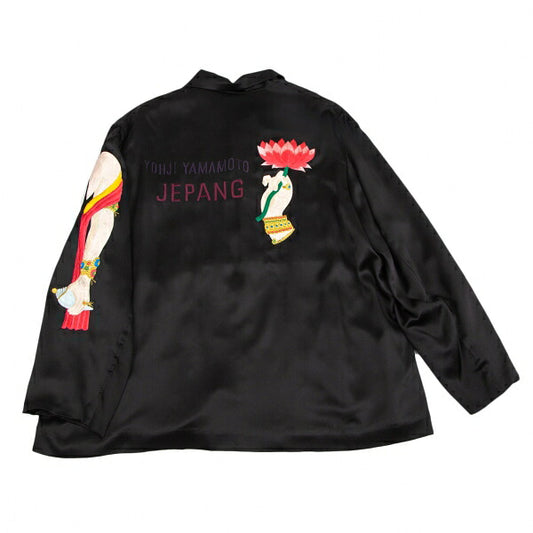 Yohji Yamamoto POUR HOMME JEPANG Lotus Jacket Black Size M