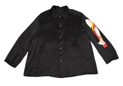 Yohji Yamamoto POUR HOMME JEPANG Lotus Jacket Black Size M