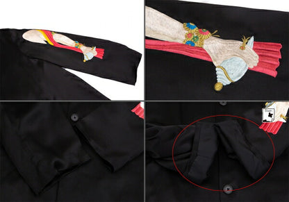 Yohji Yamamoto POUR HOMME JEPANG Lotus Jacket Black Size M