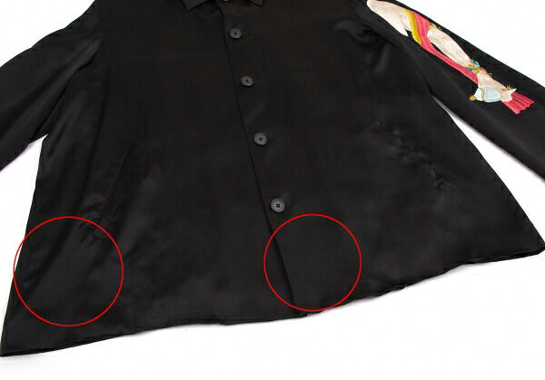 Yohji Yamamoto POUR HOMME JEPANG Lotus Jacket Black Size M