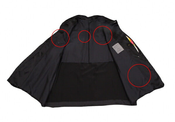 Yohji Yamamoto POUR HOMME JEPANG Lotus Jacket Black Size M
