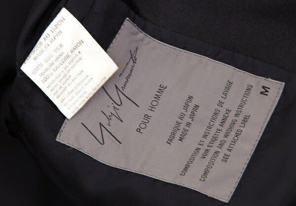 Yohji Yamamoto POUR HOMME JEPANG Lotus Jacket Black Size M