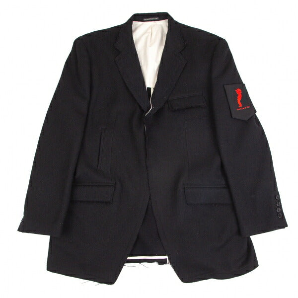 Yohji Yamamoto POUR HOMME 09AW Patch Jacket Black Size 4