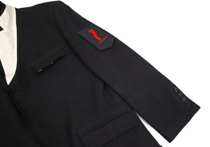 Yohji Yamamoto POUR HOMME 09AW Patch Jacket Black Size 4