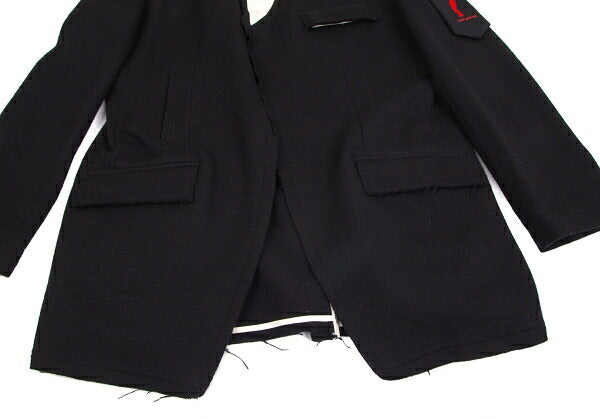 Yohji Yamamoto POUR HOMME 09AW Patch Jacket Black Size 4